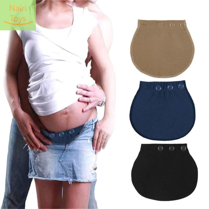 1pc Maternity Pants Extender With Button & Elastic Waistband To Expand  Waist Size For Jeans Or Suit Pants