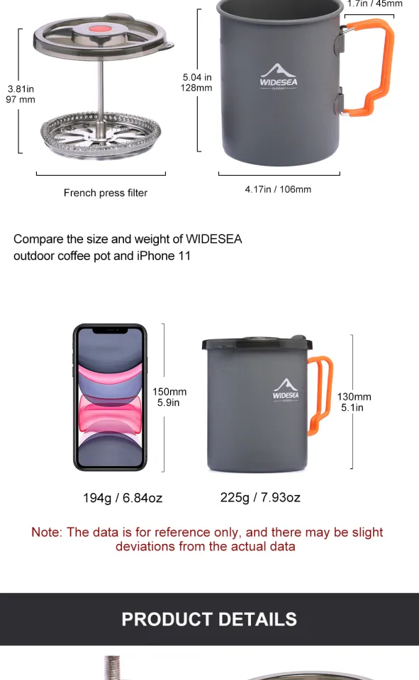 Camping Coffee Set Kettle Cup – widesea outdoor