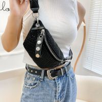 Fashion Leather Female Belt Bag Ladies Diamond Fanny pack Hip pack Designer Woman Shoulder Crossbody Chest Bags Chain Waist Bags Running Belt