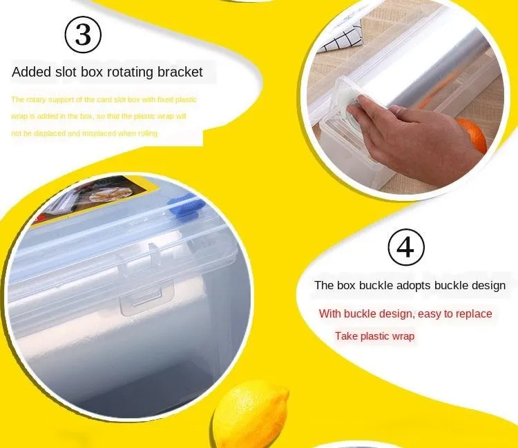 Cling Film Dispenser Convenient Dust-proof Fresh Keeping Food