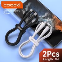 Toocki สายเคเบิล USB C 2แพ็คสำหรับ Xiaomi 12T Pro Realme Redmi Note 12 Poco F3 X4 GT สายชาร์จเร็ว Wire1m สายดาต้า