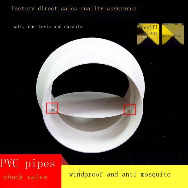 เช็ควาล์วพีวีซี-เช็ควาล์วพัดลม-110-160-เช็ควาล์วท่อไอเสีย