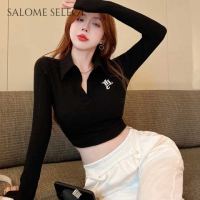 SALOME SELECT เสื้อครอป เสื้อยืด ชุดเซ็ทผู้หญิง เสื้อยืดคอกลม เสื้อยืด ผญสวย ๆ เวอร์ชั่นเกาหลี ผ้าคอตตอน ใส่สบาย เรียบง่าย 2023NEW 36Z230907