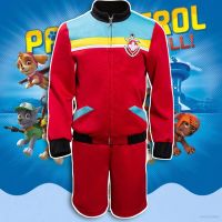 WGBPaw Patrol ชุดเสื้อแจ็กเก็ต เสื้อแจ็กเก็ตแขนยาว กางเกงขาสั้น คอสเพลย์ Ryder เหมาะกับปาร์ตี้ฮาโลวีน สําหรับผู้ใหญ่ เด็ก