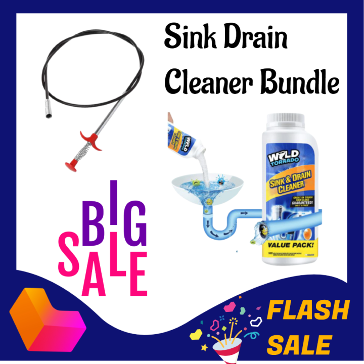 ((BEST BUNDLE Sink & Drain Cleaning Powder + Stainless Sink Claw