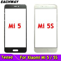 Mi5s หน้าจอด้านนอกสำหรับ Xiaomi Mi 5 / Mi5 S ด้านหน้าสัมผัสแผงแอลซีดีจอแสดงผลออกฝาครอบกระจกอะไหล่เปลี่ยนเลนส์