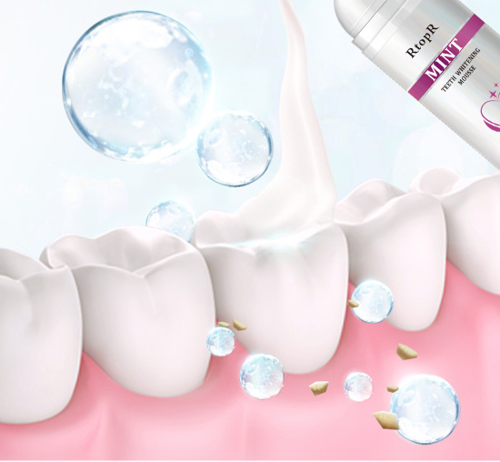 Hcmrtopr bọt tẩy trắng răng làm sạch răng khử mùi hôi miệng mousse teeth - ảnh sản phẩm 3
