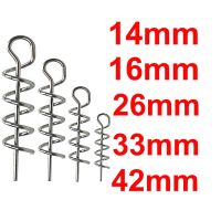 20 or 40 or 100 pcs Fishing pins Spring Twist Lock Fishing Screw Centering Pin Fixed Latch Needle for Soft Lure Bait Worm