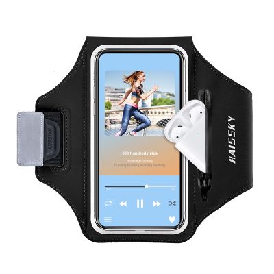 ▧ HAISSKY New Running Sports Armbands Bag For iPhone 11 12 Pro Max XR 7 8 Plus On Hand Phone Arm Band Pouch For AirPods Pro