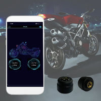 Car Moto Alarm Auto Real Time TPMS Bluetooth-compatible Cellphone APP Control Voice Alarm Motorcycle Tires Pressure Sensors