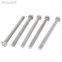 M8 x 100mm A2 Stainless Steel Fully Threaded Hex Head Screw Bolt 5 Pcs