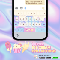 Pastel Ice Cream Collections Keyboard Theme⎮(E-Voucher) for Pastel Keyboard App