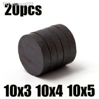 20pcs/Lot 10x3 10x4 10x5 15X3 15X5 18X3 Black Small Round Magnet Fridge Ferrite Magnet Round Speaker Magnet Permanent Magnet