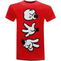 Cartoon mickey Hands Funny Shirts for Men Graphic Tees Cool Design