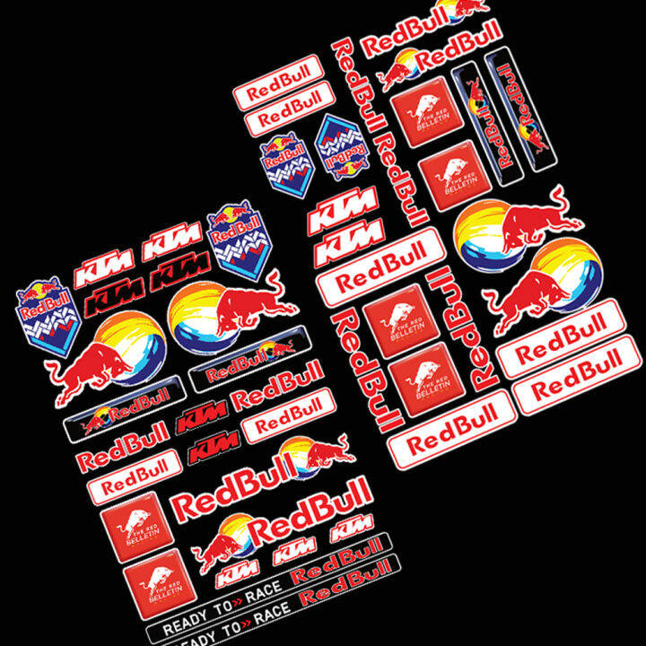 Red Bull Motorcycle Sticker KTM Waterproof Helmet Decal Lazada