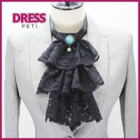 PETI DRESS อุปกรณ์เสริมเครื่องแต่งกาย ปกเสื้อปลอม ลูกไม้ jabot เสื้อครึ่งตัว คอปกมีระบาย สไตล์สตรีมพังค์ ผ้าบางละเอียดมีระบาย ปกคอลูกไม้ เวทีและปาร์ตี้