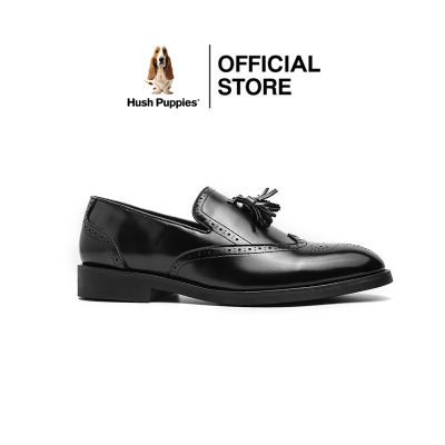Hush Puppies_รองเท้าผู้ชาย รุ่น IRVING BANKER HP IHDF9992A - สีดำ รองเท้าหนังแท้ รองเท้าทางการ รองเท้าแบบสวม Formal Shoes