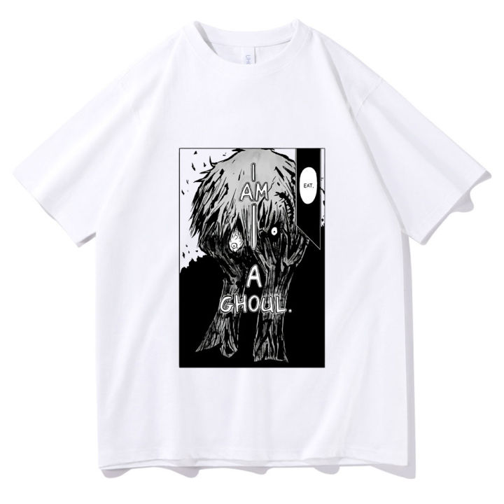 เสื้อยืดแขนสั้นคาเนกิอะนิเมะญี่ปุ่นขนาด-tokyo-ghoul-ken-เสื้อยืดสไตล์อินเทรนด์ผู้ชายเสื้อยืดยุโรปแบบหลวมใส่ได้ทั้งชายและหญิงเสื้อยืดขนาด5xl-6xl