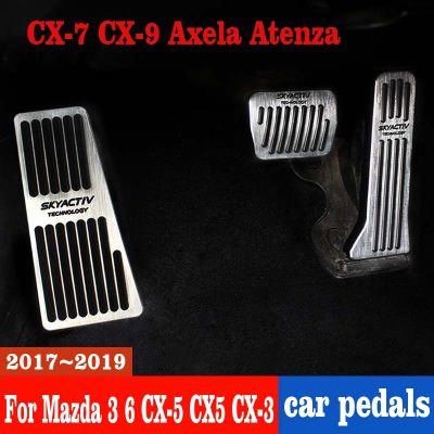 2021Car Fuel Foot Pedal Brake Pedals Cover Pad For Mazda 3 6 BM GJ CX3 CX-5 CX5 CX 5 KE KF CX7 CX9 Axela Atenza 2017 2018 2019