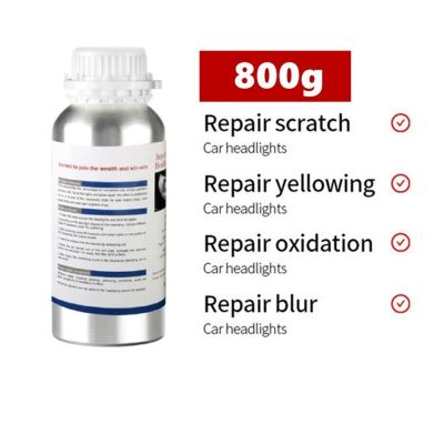 【CW】✲℗  1PCS 800ML Car Headlight Repair Fluid Polishing Restoration Chemical Headlights Polymer