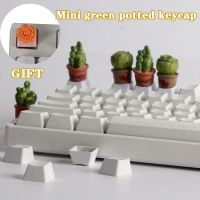 1Pc Personalized Mini Green Plant Keycap Gaming Mechanical Keyboard Cherry Mx R4 Handmade Diy Resin Three-dimensional Keycap