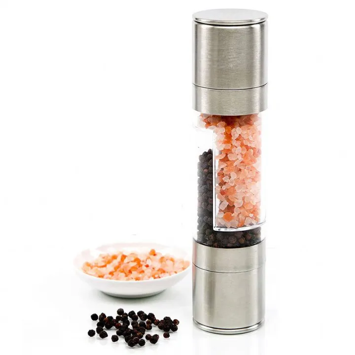 double-headed-pepper-seasoning-grinder-manual-stainless-steel-salt-pepper-grinder-herb-spice-grinder-shaker-thick-ceramic-rotor