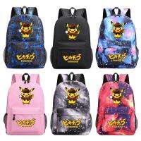 Pokemon Anime Kawaii Pikachu Schoolbag Big Size Large Capacity Outdoor Traveling Notebook Student Articles Kid Toy Birthday Gift