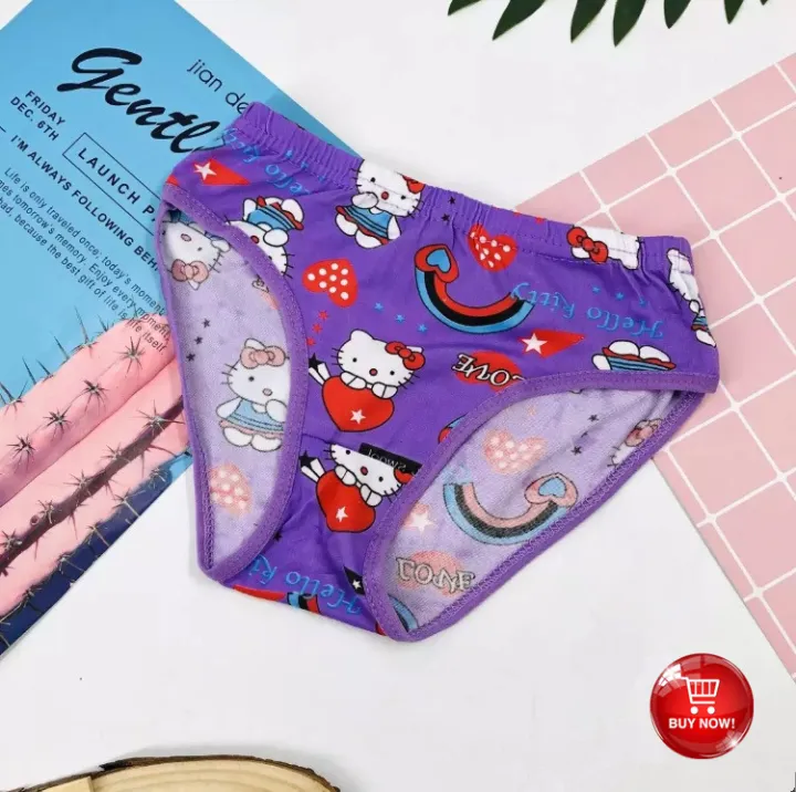 12 Pieces Girls Panty 4~6 Year old Cute Character Pantie Underwear ...
