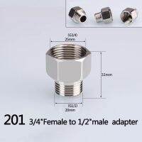 1/2 3/4 BSP Female Male Thread Tee Type Reducing Stainless steel Elbow Butt joint adapter Adapter Coupler Plumbing fittings