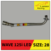 คอท่อ Honda Wave125i LED 2018 ปลาวาฬตัวใหม่ ? Stainless steel แท้ เกรด 304 หนา: 1.2 มิลลิเมตร  มีขนาดให้เลือก:  22 m.m. ราคา 380 บาท 25 m.m. ราคา 400 บาท 28 m.m. ราคา 450 บาท 32 m.m. ราคา 550 บาท