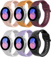 TiMOVO สายรัดซิลิโคน20มม. 4หรือ6ชิ้นสำหรับ Samsung Galaxy Watch 5 Pro 45Mm/Galaxy Watch 5 4 40Mm 44Mm/Watch 4 Classic 42Mm 46Mm/Watch 3 41มม.