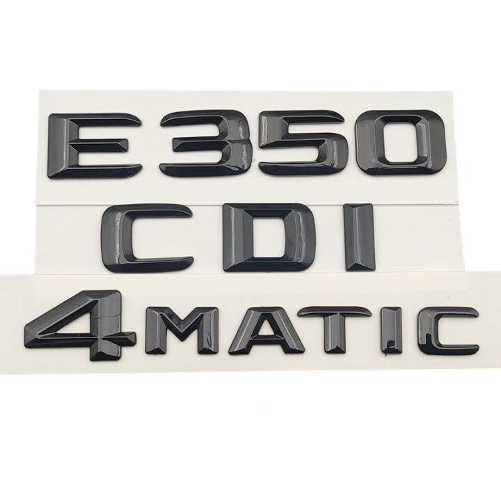 3d-รถสีดำ-abs-ด้านหลังรถมีตัวอักษรโลโก้-e350-cdi-4matic-สติ๊กเกอร์โลโก้สำหรับ-mercedes-benz-w212-e350-w213ตกแต่ง