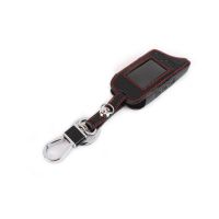 ♗ Car TW9030 Leather Case Key Cover For Tomahawk TW 9010 9030 TwoWay Alarm LCD Remote Keychain Hand-Made Style New