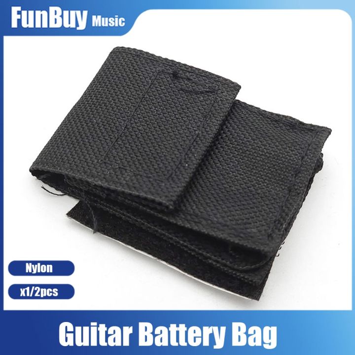 nylon-aoustic-electric-guitar-pickup-battery-bag-9v-battery-holder-case-organizer-box-soft-pouch-guitar-accessories
