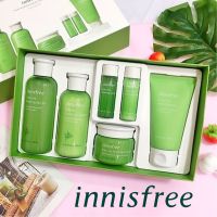 Innisfree Green Tea Balancing Skin Care Trio Set Ex (6 Pieces) ชุดผลิตภัณฑ์บำรุงผิวหน้าสูตรสารสกัดชาเขียวจากเกาหลีของแท้พร้อมส่ง