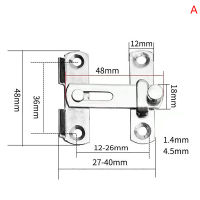 Rengyouxing สลักล็อคบานพับเหล็กสแตนเลสสำหรับเลื่อนประตูหน้าต่างตู้สำหรับประตูบ้านระวังภัยอุปกรณ์ฮาร์ดแวร์
