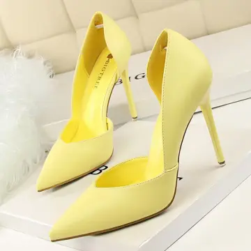 YUEGUANG Shoes Women Pumps Fashion High Heels Shoes Black Pink Yellow Shoes  Women Bridal Wedding Shoes Ladies Stiletto Party Shoe-3168-2-yellow,34 :  Amazon.co.uk: Fashion