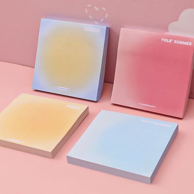 50 ชิ้น Sticky Notes Self-Stick Notes Bright สี Sticky Notes การ์ตูนอุปกรณ์สำนักงานโรงเรียน-Yrrey