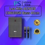 Loa kéo Acnos CB603GR Bass 40cm, công suất PMPO 500W, Kèm 2 micro - hàng
