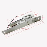 2023ใหม่ Dc 12V ล็อคประตูกลอนไฟฟ้าแบบเดือยแทง2เส้นเหนี่ยวนำอัตโนมัติหน่วงเวลาอิเล็กทรอนิกส์อุณหภูมิต่ำสำหรับการควบคุมการเข้าถึง
