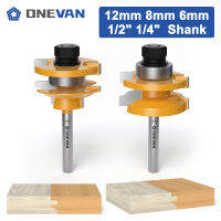 ONEVAN 2PCS Ogee Style Rail &amp; Stile Bits Set,เครื่องตัดงานไม้สำหรับ Wood Bit Face Mill เครื่องตัดคาร์ไบด์ End Mill