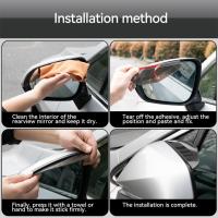 ][= 2X Car Side Mirror Waterproof Sun Visor Rain Eyebrow Auto Car Rear View Side Rain Shield Flexible Protector Guard Car Styling