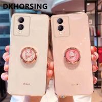 DKHORSING ที่ใส่แหวนแมวนำโชค Y17S VIVO เคสมือถือชุบโลหะใหม่ Y17s ฝาหลังกันกระแทก