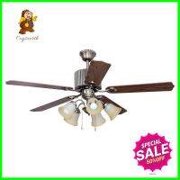 พัดลมโคมไฟ STARLIGHT ML-06-5L-AB 52 นิ้ว สีดำ/ลายไม้ 5 หัวCEILING FAN LIGHT STARLIGHT ML-06-5L-AB 52" BLACK/WOOD 5-LIGHT **โปรโมชั่นสุดคุ้ม โค้งสุดท้าย**