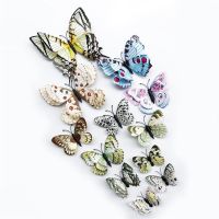 12Pcs 3D Double Layer Butterfly Wall Sticker on The Wall for Home Decor DIY Butterflies Fridge Magnet Stickers Room Decoration Wall Stickers  Decals