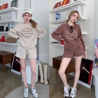 “PARIS sporty SET“☕️??(490฿ฟรีส่ง) ชุดเซท Sport สุดฮิต เข้าสิ้นปีแล้ววว ทางร้านจัดแขนยาวมาให้ ป้าย วาเลน valen