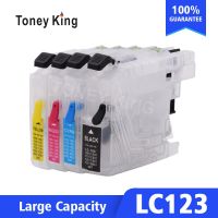 ตลับหมึกเติมได้ Toney King Lc123 Xl สำหรับ Brother Lc 123 121 125 127 129 Xl Mec J870dw J245หมึกเครื่องพิมพ์ J6720dw