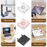 Convenient Notebook Holder Wide Compatibility Stable Smooth Surface Foldable Laptop Stand  Computer Riser Holder Laptop Stands