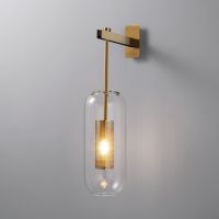 Modern Glass Wall Light Sconce Decorative Led Mirror Bedroom Bedside Living Luminaire Kitchen Porch Indoor Lighting Nordic Lamp