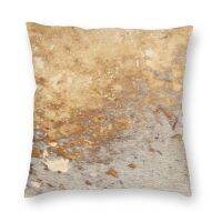 (All inventory) Gold metal cowhide pillowcase with animal decoration hidden fur square pillow 45x45cm (contact seller support) Freecustomization. Double sided printing design for pillows)